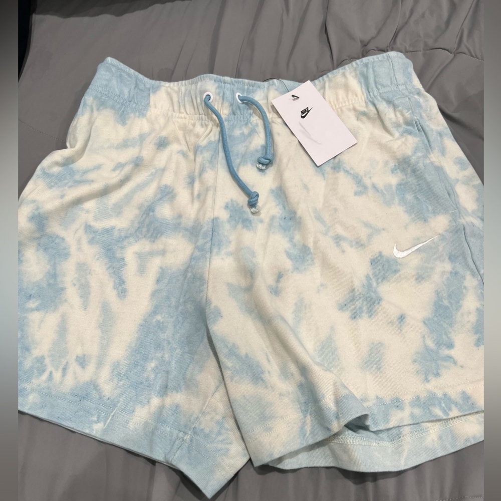 Tie dye blue Nike Women’s shorts